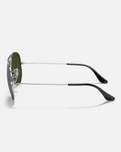 The Ray-Ban Aviator Metal Sunglasses in Sliver