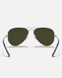 The Ray-Ban Aviator Metal Sunglasses in Sliver