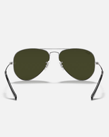 The Ray-Ban Aviator Metal Sunglasses in Sliver