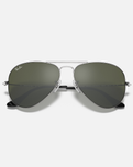 The Ray-Ban Aviator Metal Sunglasses in Sliver