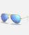 The Ray-Ban Aviator Metal Sunglasses in Blue