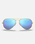 The Ray-Ban Aviator Metal Sunglasses in Blue