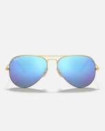 The Ray-Ban Aviator Metal Sunglasses in Blue