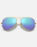 The Ray-Ban Aviator Metal Sunglasses in Blue