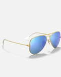 The Ray-Ban Aviator Metal Sunglasses in Blue