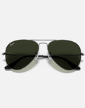 The Ray-Ban Aviator Classic Metal in Gunmetal & Green Classic