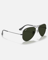 The Ray-Ban Aviator Classic Metal in Gunmetal & Green Classic