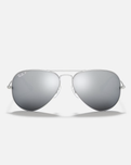 The Ray-Ban Aviator Metal Sunglasses in Grey