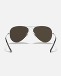 The Ray-Ban Aviator Metal Sunglasses in Grey