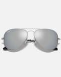 The Ray-Ban Aviator Metal Sunglasses in Grey