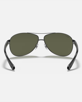The Ray-Ban RB3386 Polarised Sunglasses in Gunmetal & Black