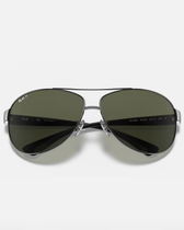 The Ray-Ban RB3386 Polarised Sunglasses in Gunmetal & Black