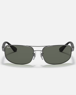 The Ray-Ban RB3445 Sunglasses in Gunmetal & Black