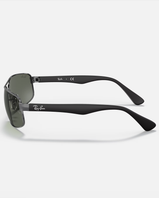 The Ray-Ban RB3445 Sunglasses in Gunmetal & Black