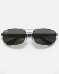 The Ray-Ban RB3445 Sunglasses in Gunmetal & Black