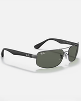 The Ray-Ban RB3445 Sunglasses in Gunmetal & Black