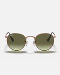 The Ray-Ban Round Metal Sunglasses in Bronze & Copper