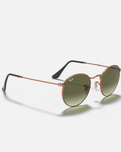 The Ray-Ban Round Metal Sunglasses in Bronze & Copper