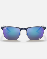 The Ray-Ban RB3686 Polarised Sunglasses in Blue On Gunmetal