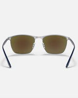 The Ray-Ban RB3686 Polarised Sunglasses in Blue On Gunmetal