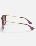 The Ray-Ban Erika Sunglasses in Transparent Violet