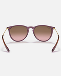 The Ray-Ban Erika Sunglasses in Transparent Violet