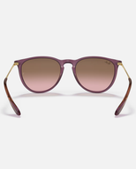 The Ray-Ban Erika Sunglasses in Transparent Violet