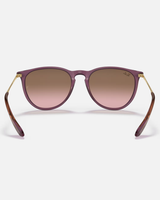 The Ray-Ban Erika Sunglasses in Transparent Violet