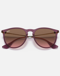 The Ray-Ban Erika Sunglasses in Transparent Violet