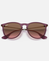 The Ray-Ban Erika Sunglasses in Transparent Violet