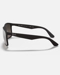 The Ray-Ban Chromance Polarised Sunglasses in Black & Silver