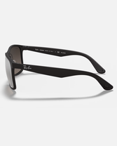 The Ray-Ban Chromance Polarised Sunglasses in Black & Silver