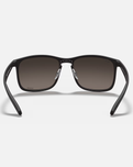 The Ray-Ban Chromance Polarised Sunglasses in Black & Silver