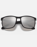 The Ray-Ban Chromance Polarised Sunglasses in Black & Silver