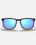 The Ray-Ban Chromance Sunglasses in Black & Blue