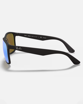 The Ray-Ban Chromance Sunglasses in Black & Blue