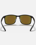 The Ray-Ban Chromance Sunglasses in Black & Blue