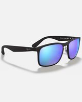 The Ray-Ban Chromance Sunglasses in Black & Blue