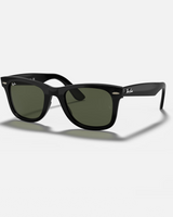 The Ray-Ban RB4340 Wayfarer Ease Sunglasses in Polished Black & Green