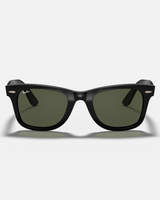 The Ray-Ban RB4340 Wayfarer Ease Sunglasses in Polished Black & Green