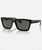 The Ray-Ban Warren Bio-Based Sunglasses in Polished Black & Dark Green