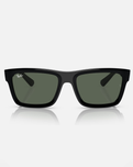 The Ray-Ban Warren Bio-Based Sunglasses in Polished Black & Dark Green