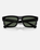 The Ray-Ban Warren Bio-Based Sunglasses in Polished Black & Dark Green