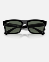 The Ray-Ban Warren Bio-Based Sunglasses in Polished Black & Dark Green