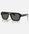 The Ray-Ban Corrigan Bio-Based Sunglasses in Polished Black & Dark Green