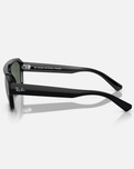 The Ray-Ban Corrigan Bio-Based Sunglasses in Polished Black & Dark Green