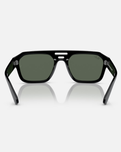 The Ray-Ban Corrigan Bio-Based Sunglasses in Polished Black & Dark Green