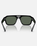 The Ray-Ban Corrigan Bio-Based Sunglasses in Polished Black & Dark Green