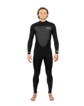 The Gul Mens Response 5/3mm Back Zip Wetsuit in Black