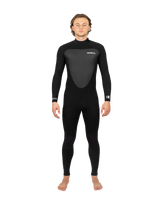 The Gul Mens Response 5/3mm Back Zip Wetsuit in Black